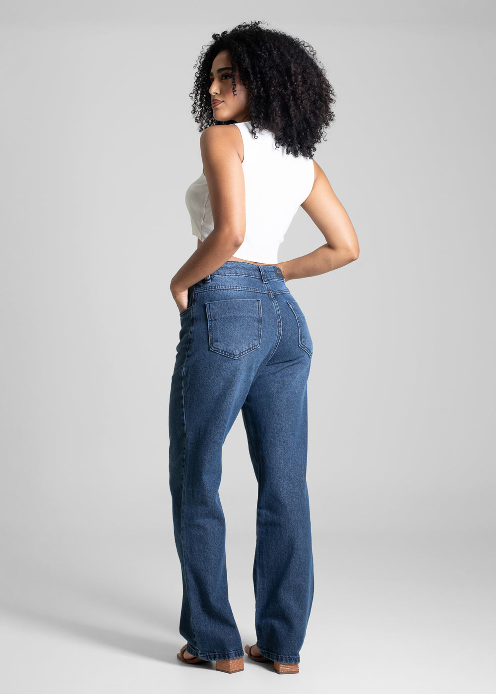 Calça Jeans Sawary Reta Petit - 282729 - AZUL
