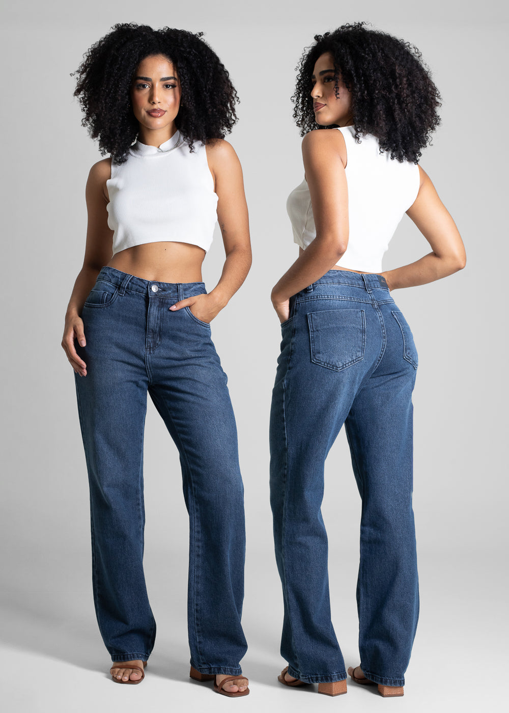 Calça Jeans Sawary Reta Petit - 282729 - AZUL
