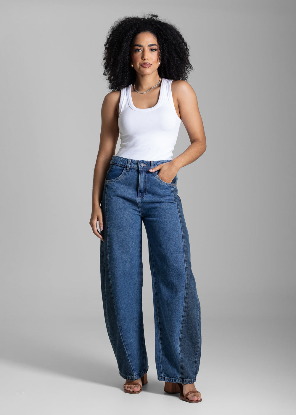 Calça Jeans Sawary Balloon - 282749 AZUL