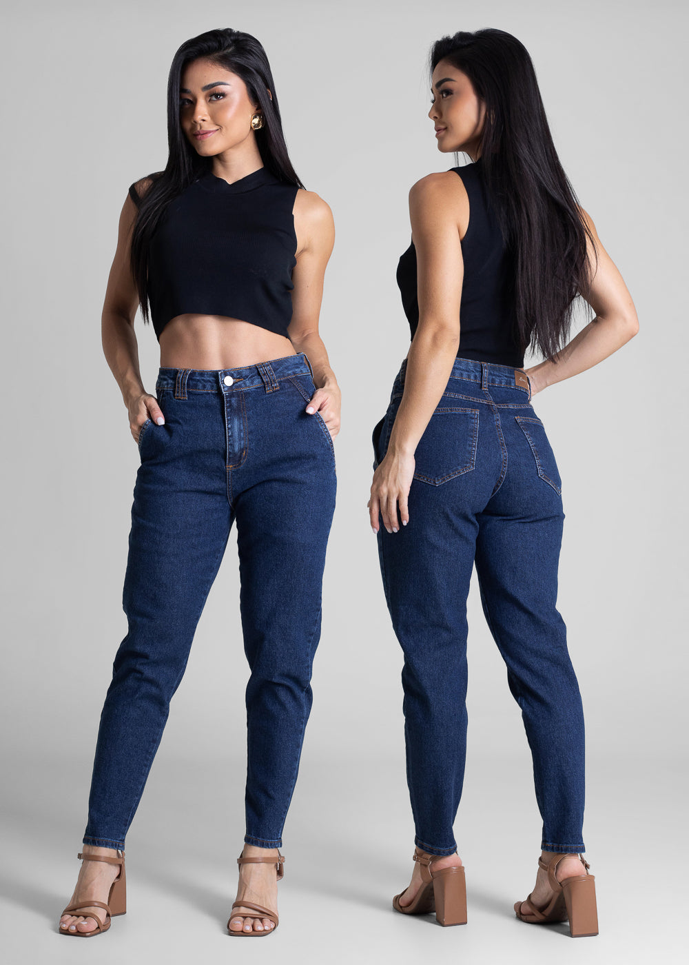 Calça Jeans Sawary Mom - 282750 AZUL