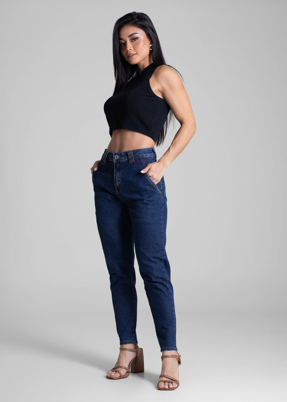 Calça Jeans Sawary Mom - 282750 AZUL