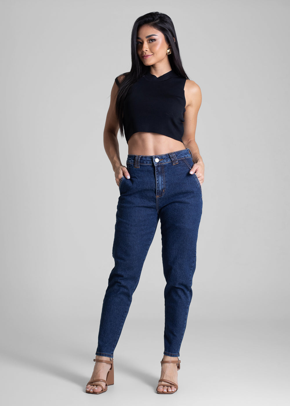 Calça Jeans Sawary Mom - 282750 AZUL