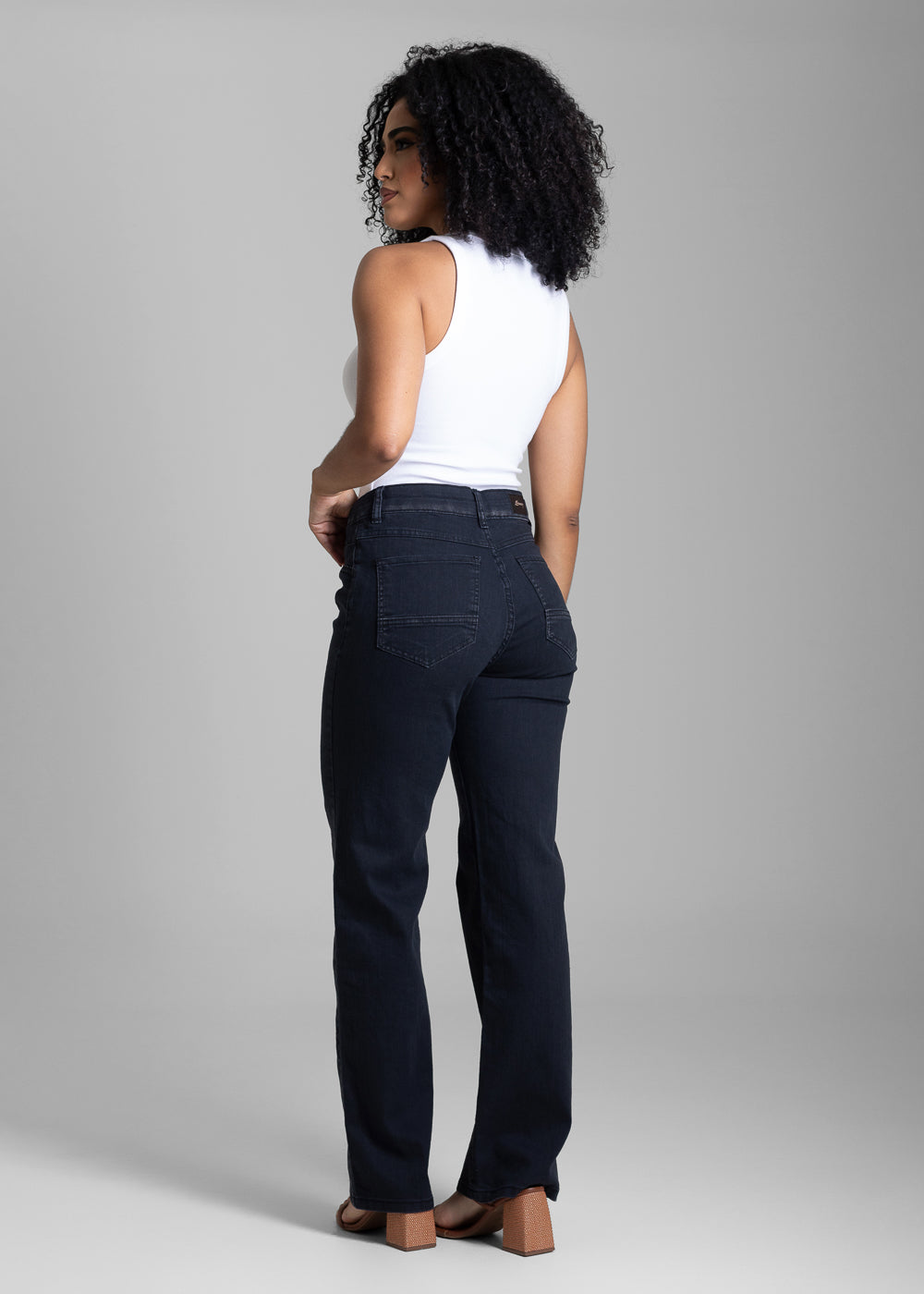 Calça Jeans Sawary Reta - 282751 PRETO