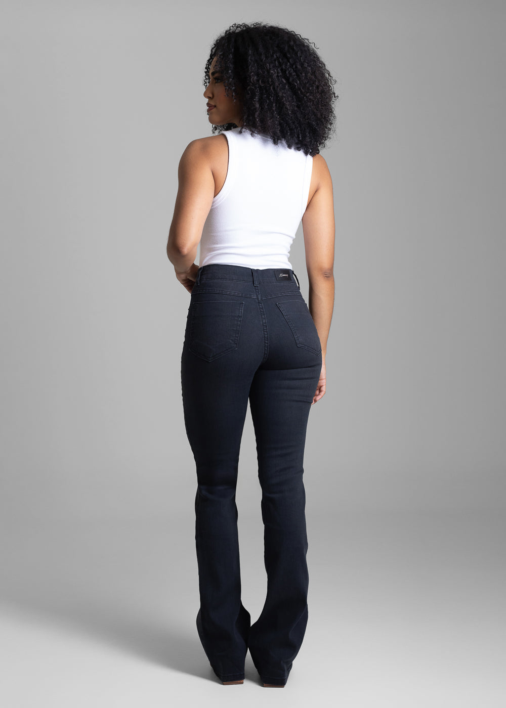 Calça Sarja Sawary Boot Cut - 282753 PRETO