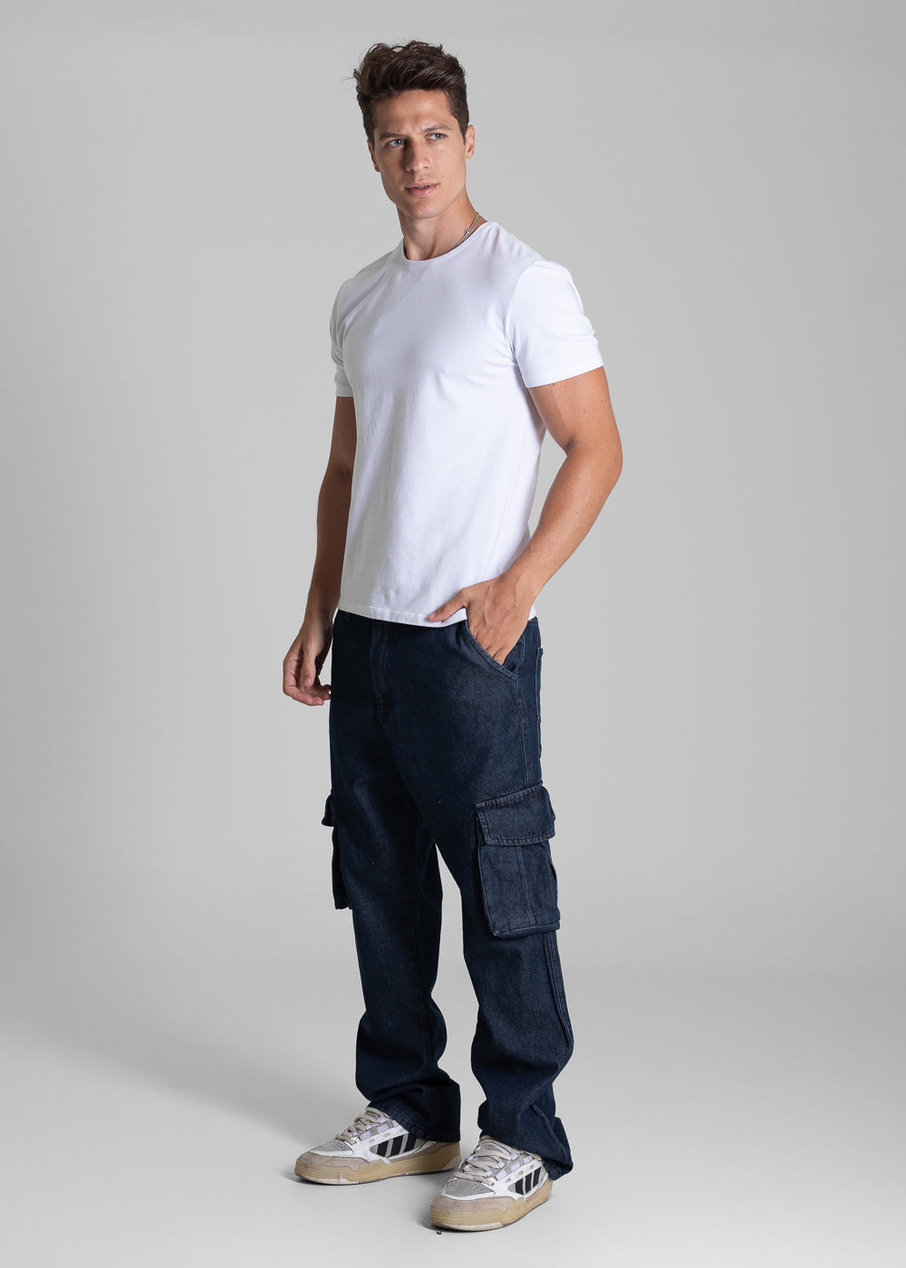 Calça Jeans Sawary Relaxed - 282772 PRETO