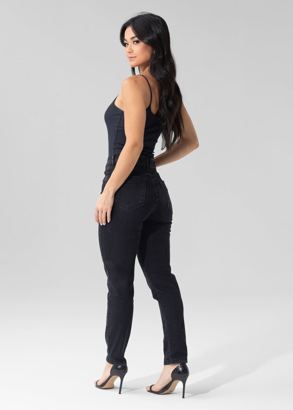 Calça Sarja Sawary Cigarrete - 282786 PRETO