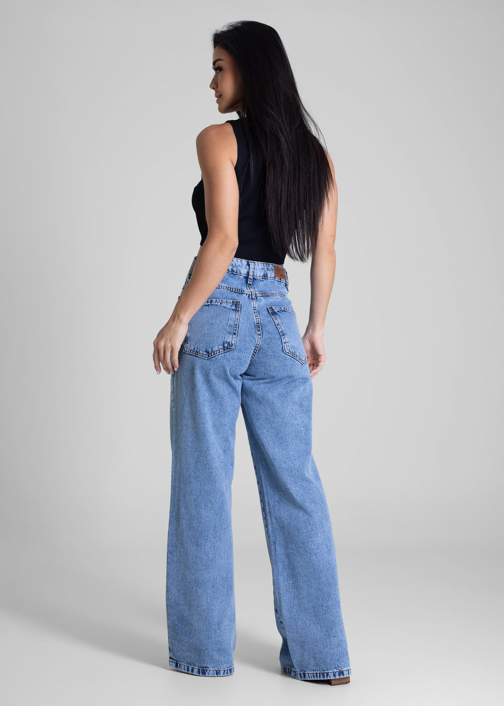 Calça Jeans Sawary Wide Leg - 282791 AZUL