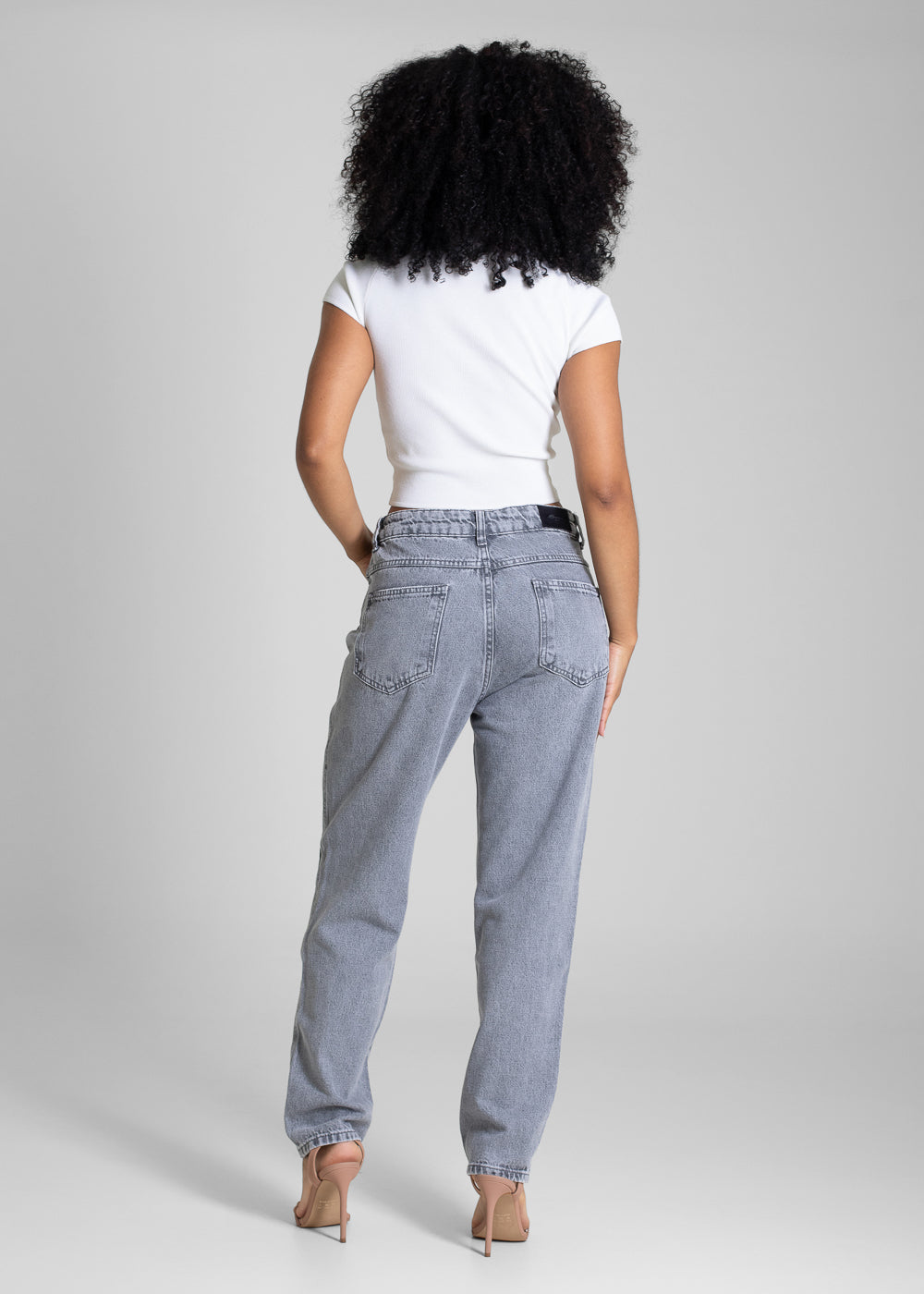 Calça Jeans Sawary Mom - 282792 GRAY