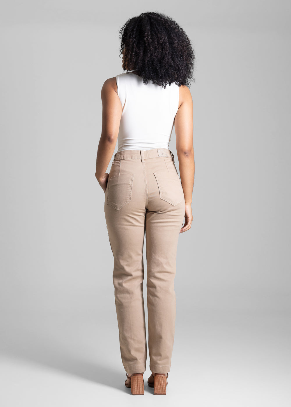 Calça Sarja Sawary Reta - 282796 BEGE