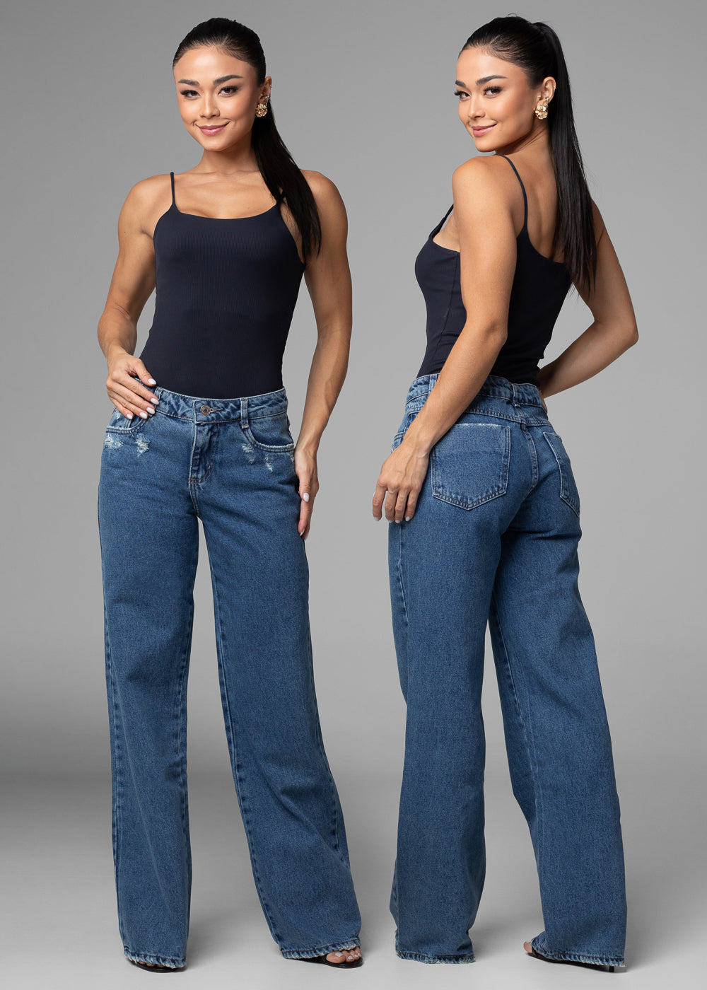 Calça Jeans Sawary Wide Leg - 282802 AZUL