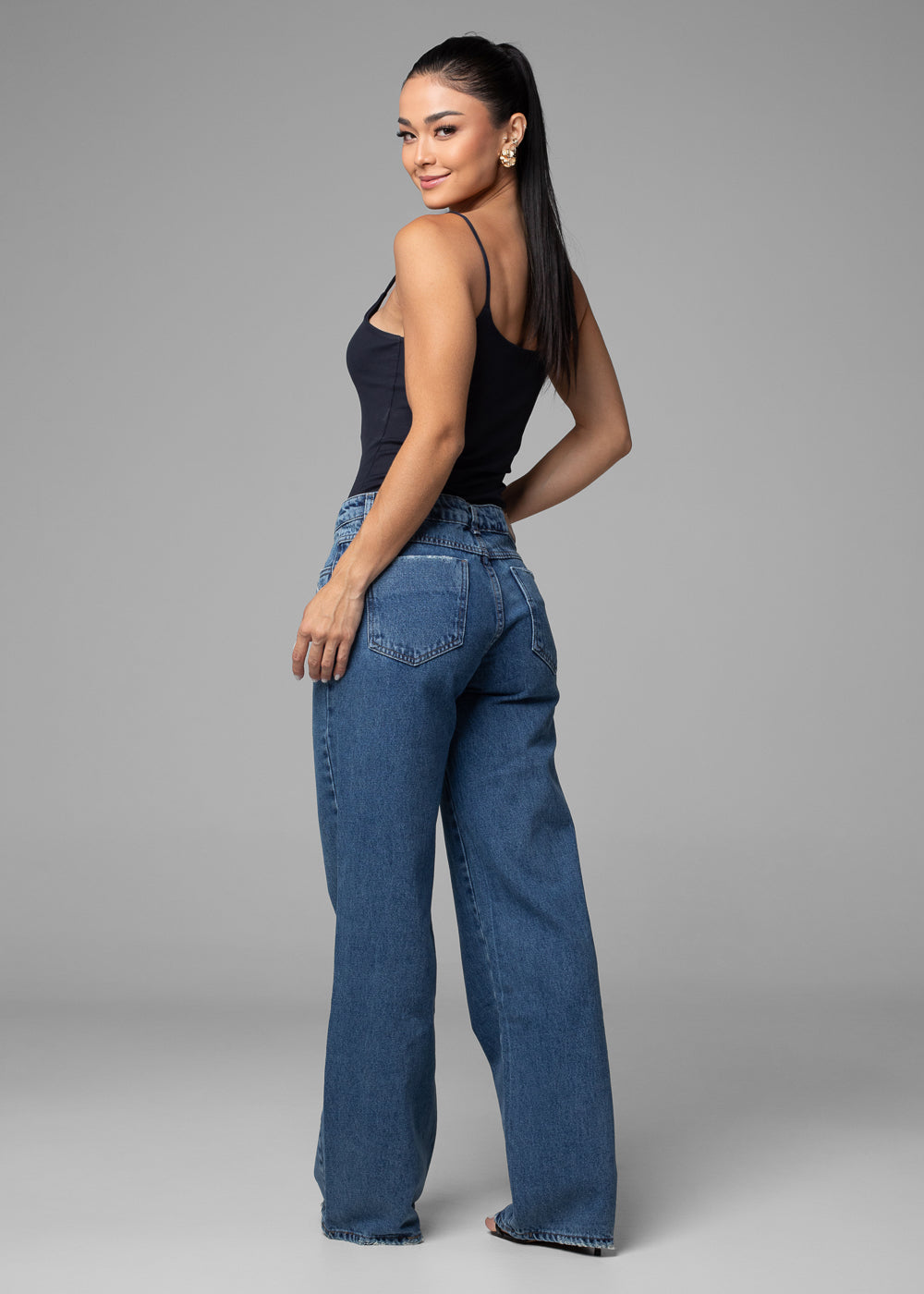 Calça Jeans Sawary Wide Leg - 282802 AZUL