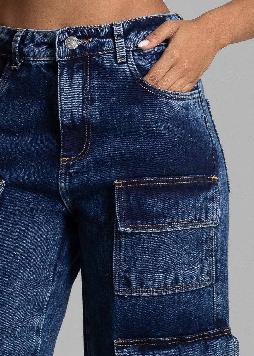 Calça Jeans Sawary Wide Leg - 282811 AZUL