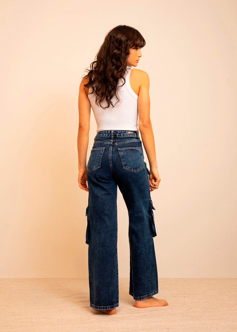 Calça Jeans Sawary Wide Leg - 282811 AZUL