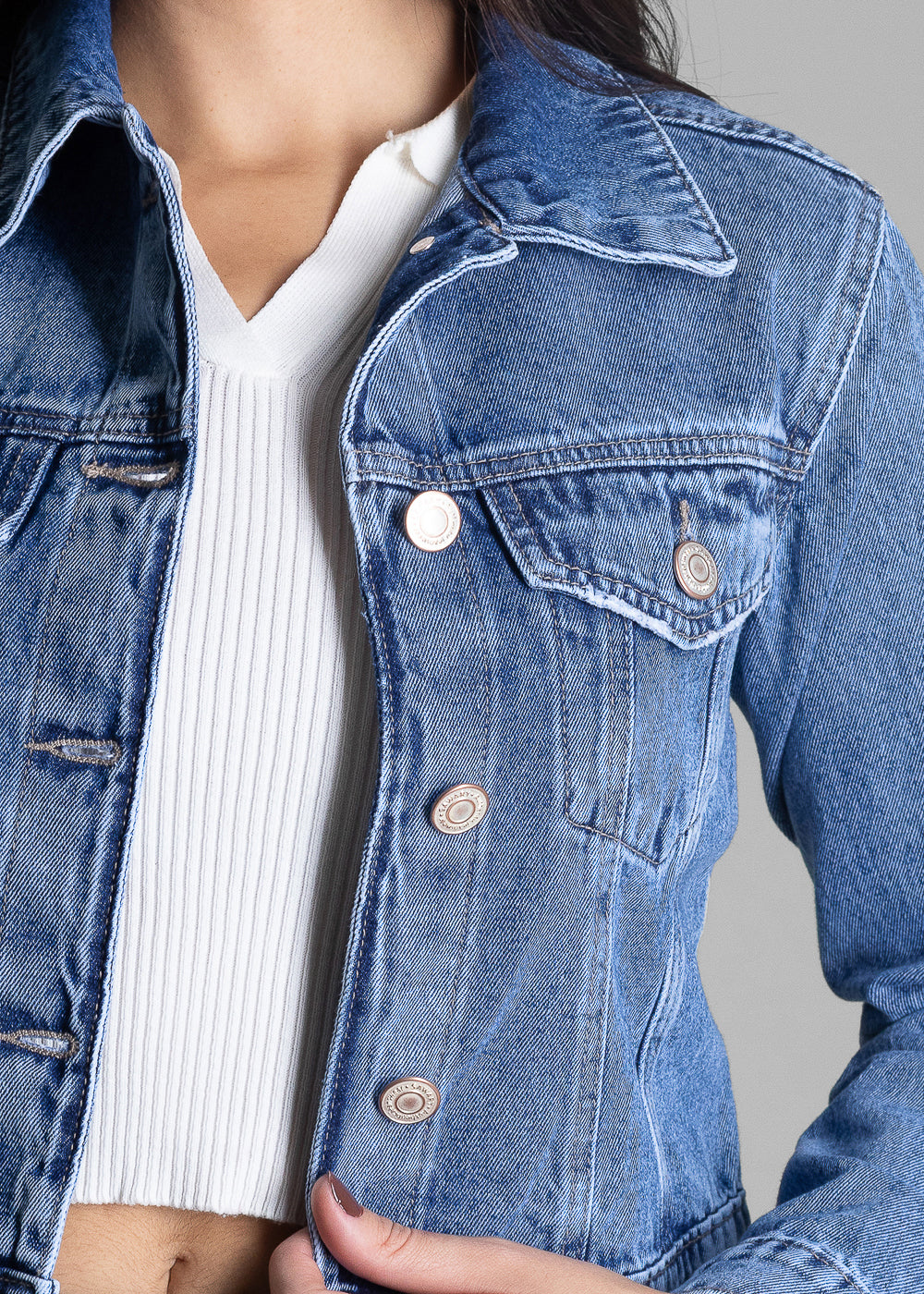 Jaqueta Jeans Sawary - 282813 AZUL