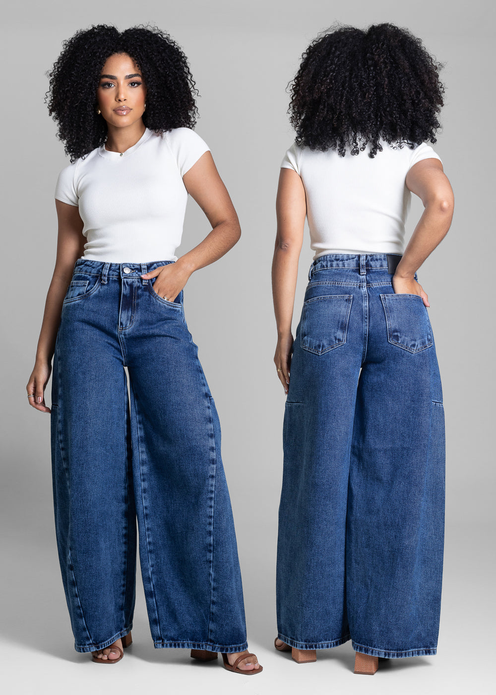 Calça Jeans Sawary Balloon - 282821 AZUL