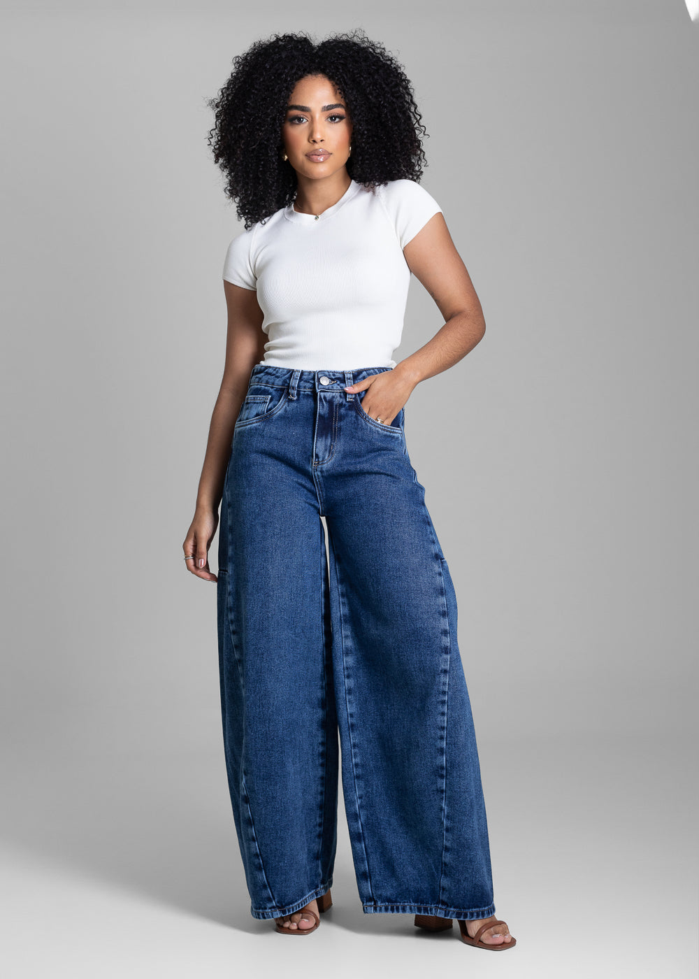 Calça Jeans Sawary Balloon - 282821 AZUL