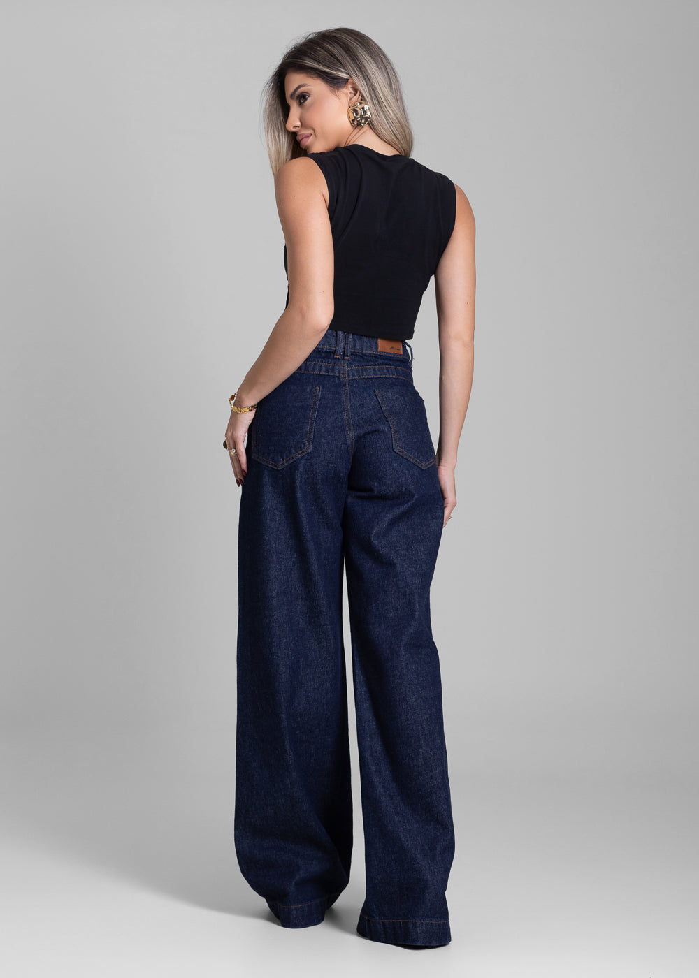 Calça Jeans Sawary Wide Leg - 282832 AZUL