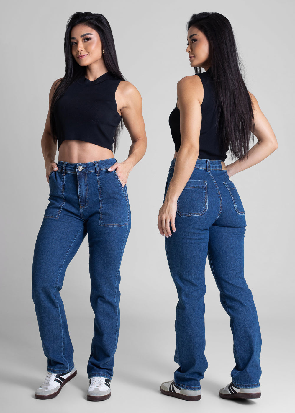 Calça Jeans Sawary Reta Petit - 282840 AZUL