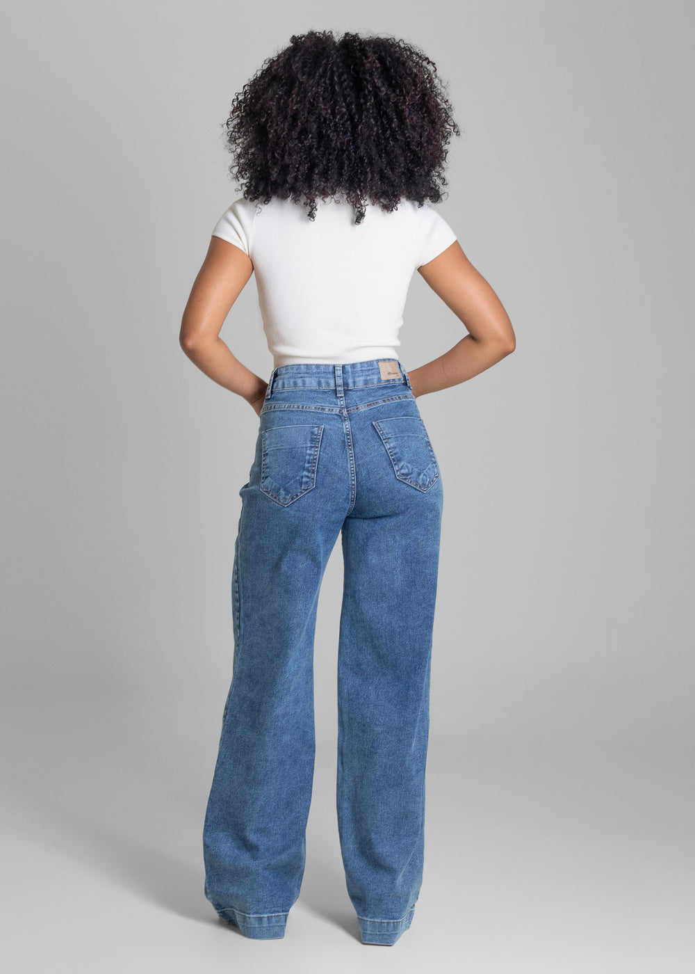 Calça Jeans Sawary Wide Leg - 282860 AZUL