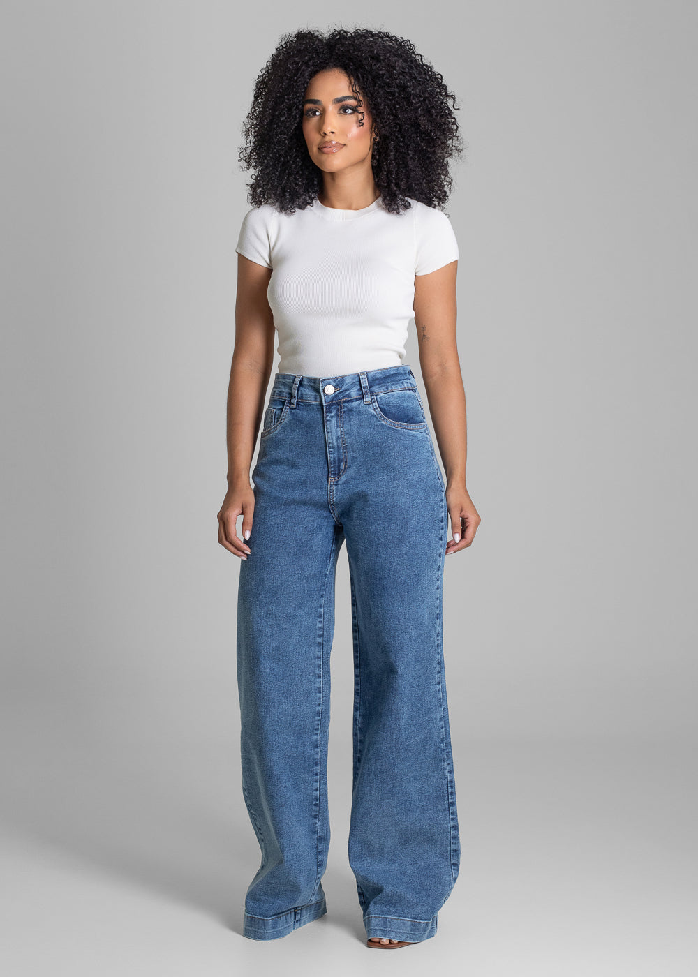 Calça Jeans Sawary Wide Leg - 282860 AZUL