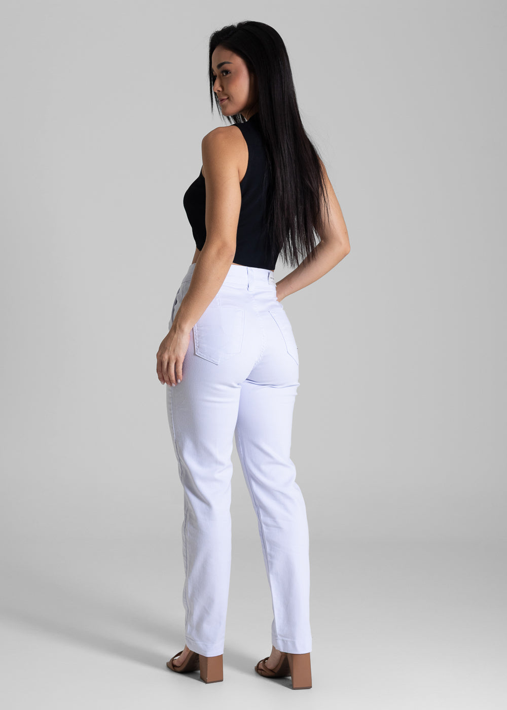 Calça Sarja Sawary Reta - 282863 BRANCO