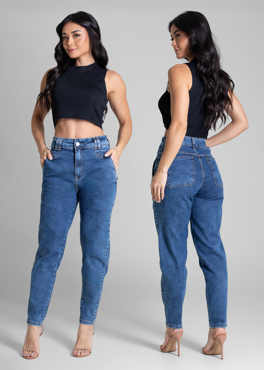 Calça Jeans Sawary Mom - 282866 AZUL