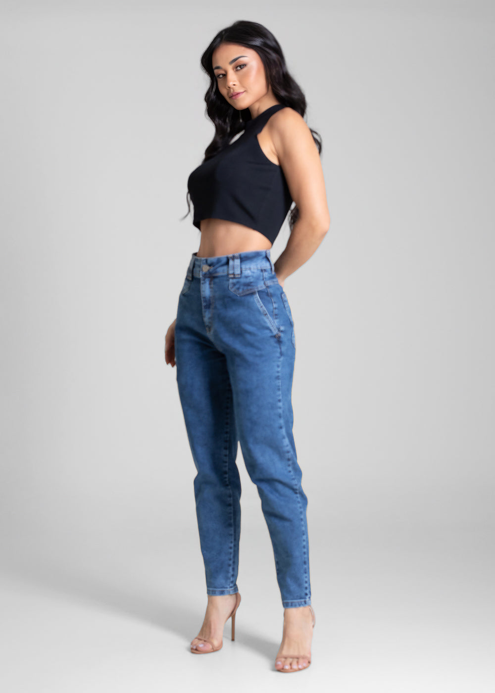 Calça Jeans Sawary Mom - 282866 AZUL