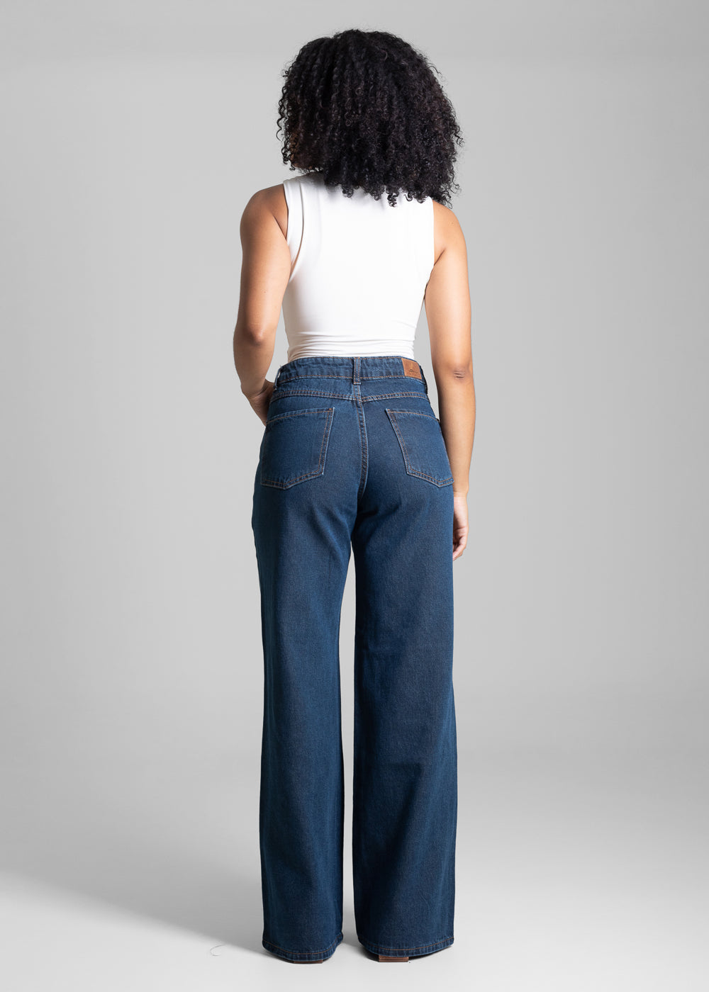 Calça Jeans Sawary Wide Leg - 282872 AZUL