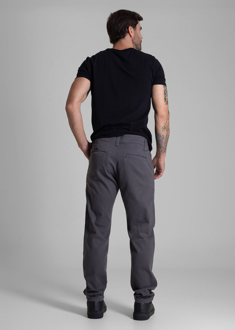 Calça Sarja Sawary Slim - 282876 CINZA