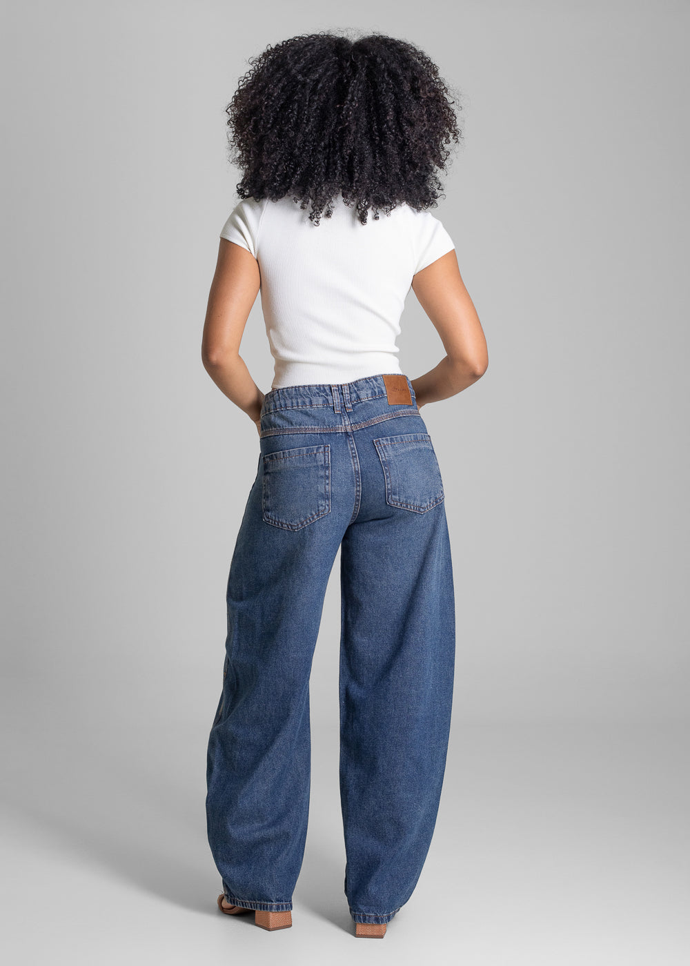 Calça Jeans Sawary Barrel - 282877 AZUL