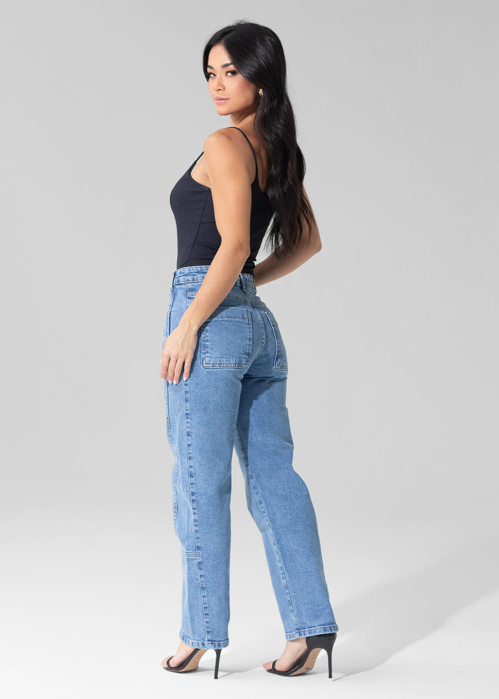 Calça Jeans Sawary Barrel - 282878 AZUL