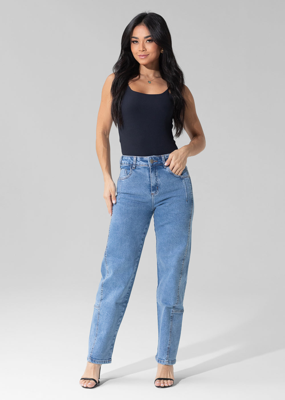 Calça Jeans Sawary Barrel - 282878 AZUL