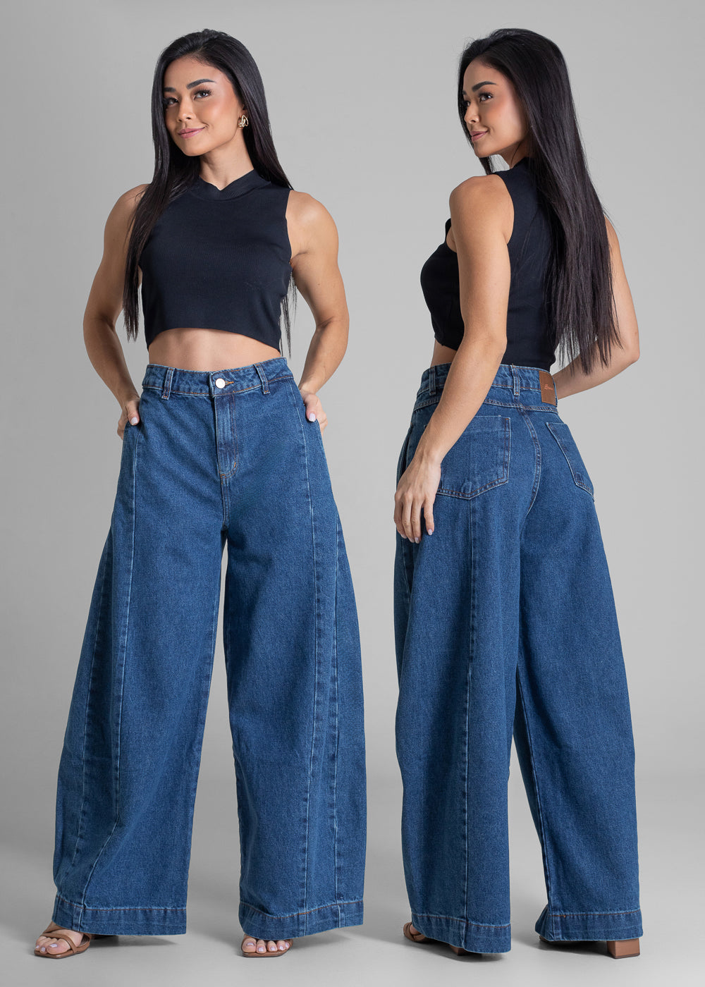 Calça Jeans Sawary Balloon - 282880 AZUL
