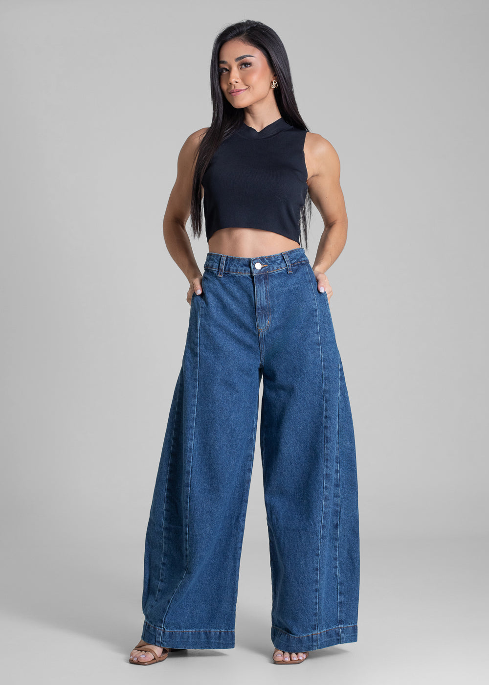 Calça Jeans Sawary Balloon - 282880 AZUL