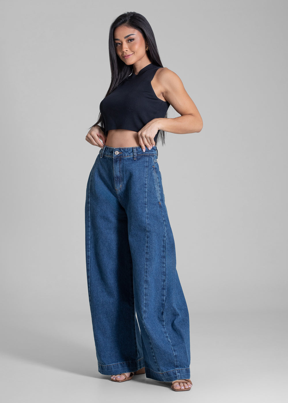 Calça Jeans Sawary Balloon - 282880 AZUL