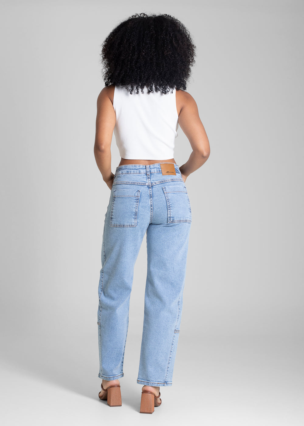 Calça Jeans Sawary Barrel - 282886 AZUL