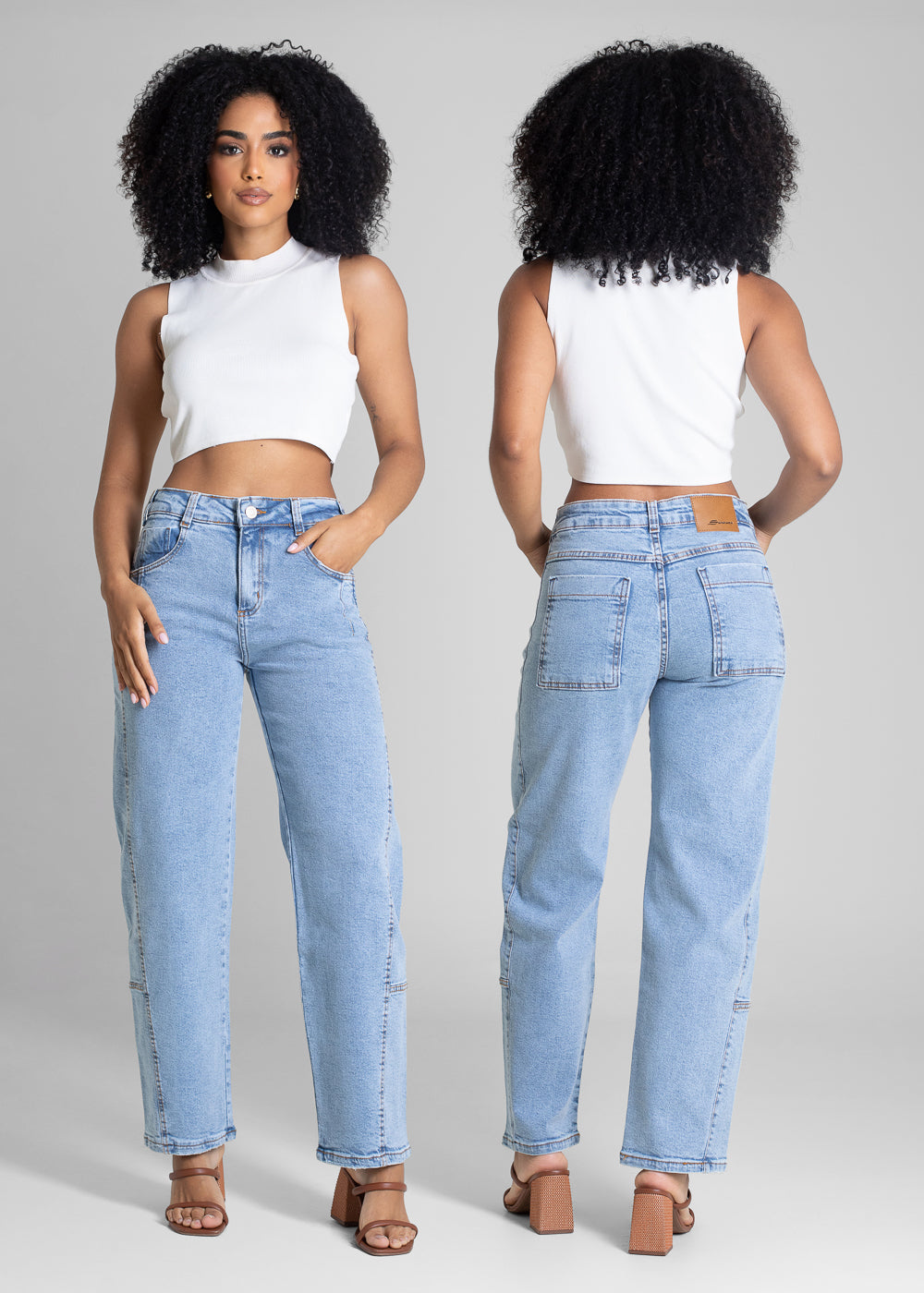 Calça Jeans Sawary Barrel - 282886 AZUL