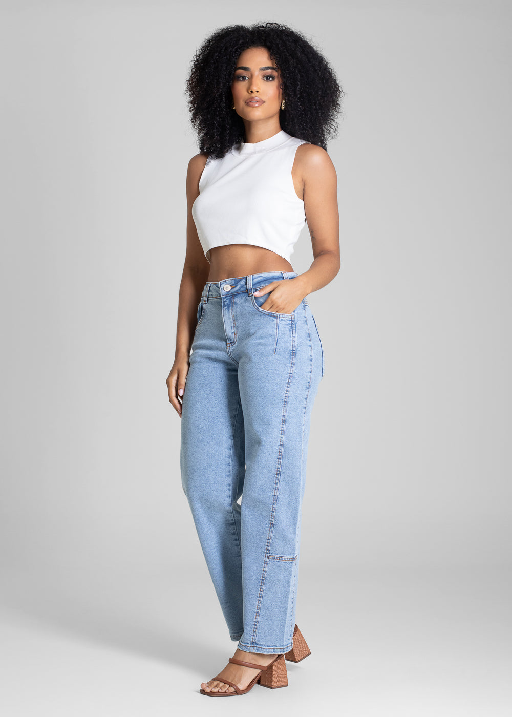 Calça Jeans Sawary Barrel - 282886 AZUL
