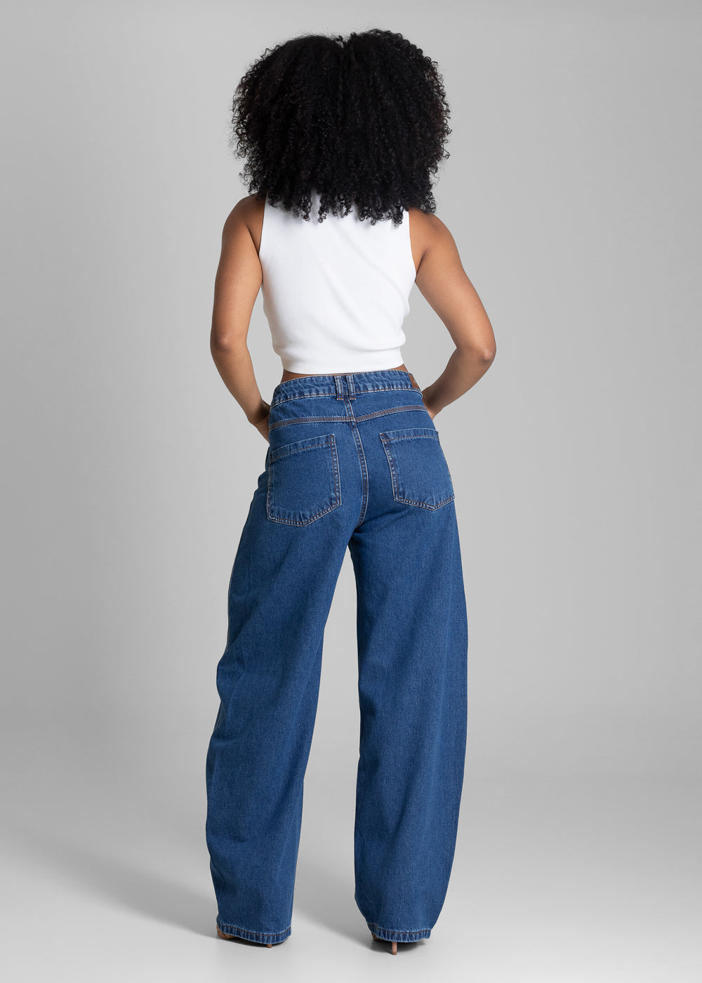 Calça Jeans Sawary Barrel - 282887 AZUL