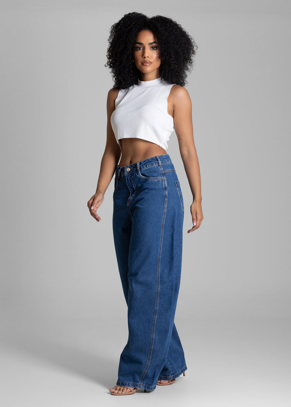 Calça Jeans Sawary Barrel - 282887 AZUL
