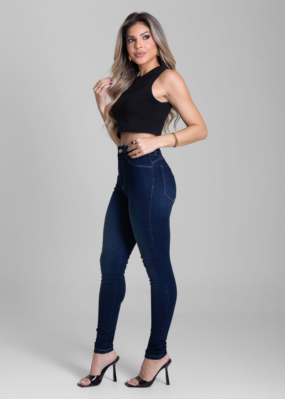 Calça Jeans Sawary Push Up - 282900 AZUL