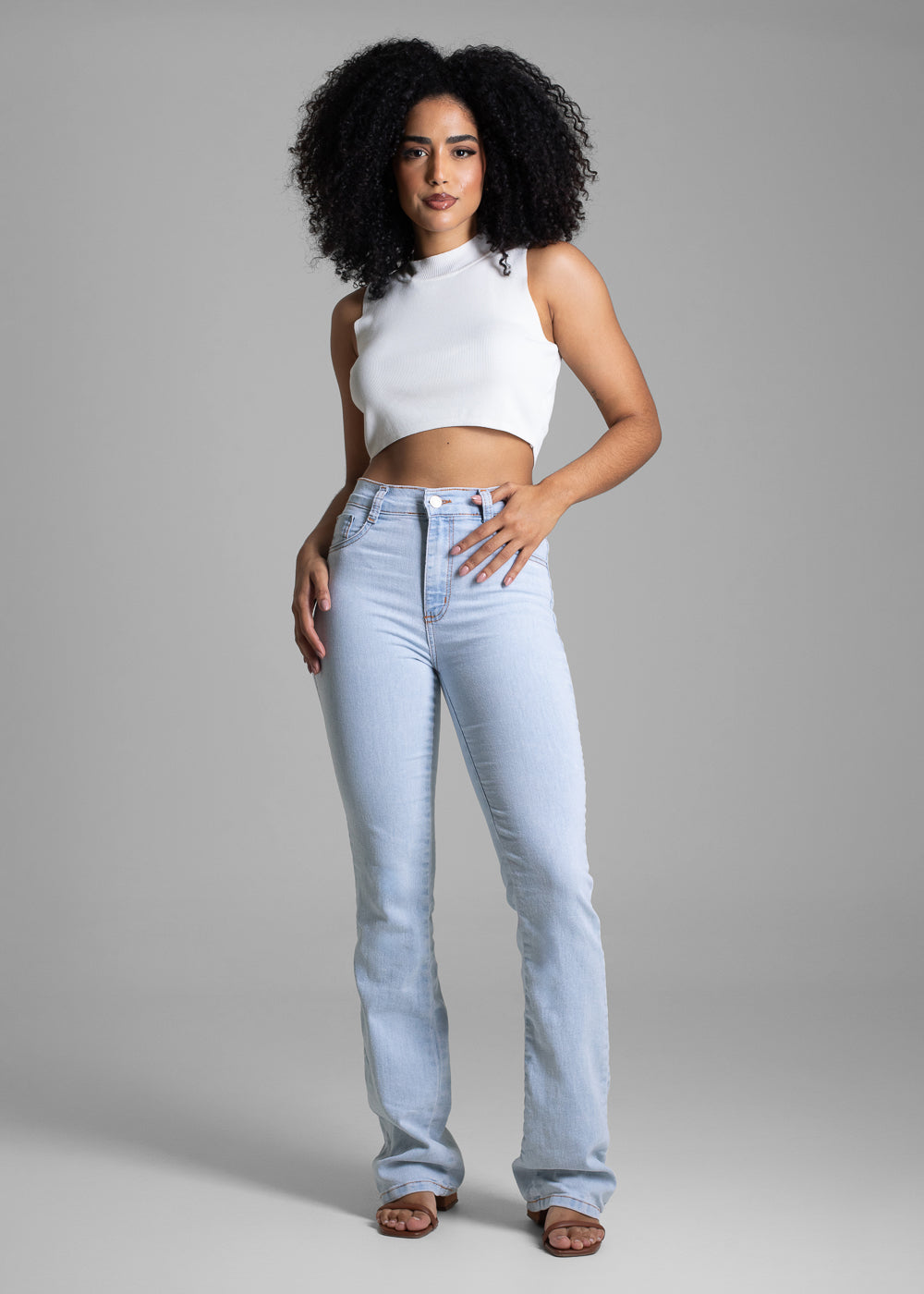 Calça Jeans Sawary Boot Cut - 282905 AZUL