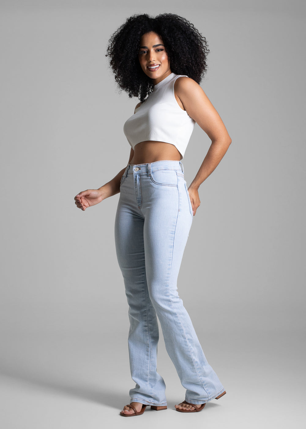 Calça Jeans Sawary Boot Cut - 282905 AZUL