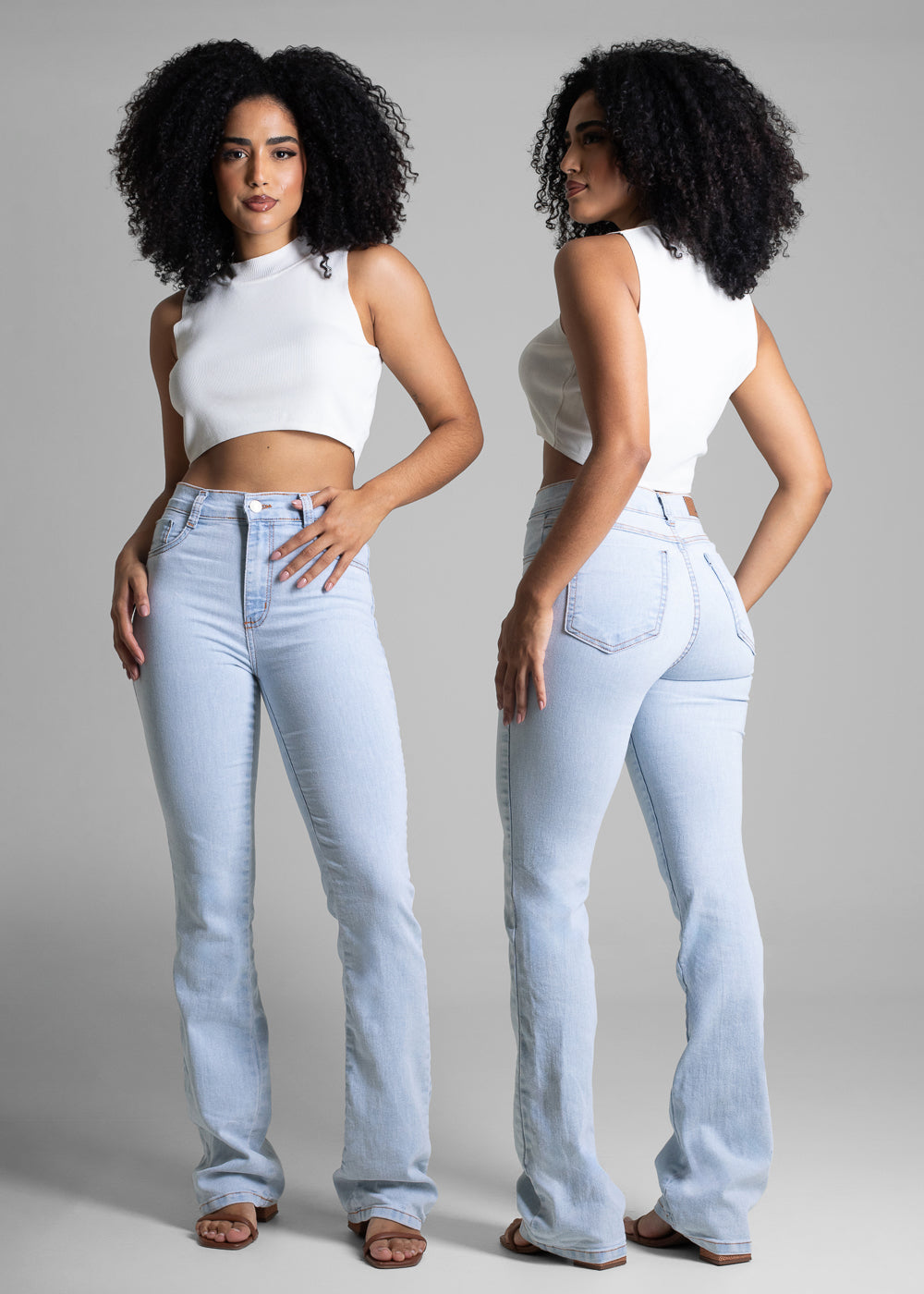 Calça Jeans Sawary Boot Cut - 282905 AZUL