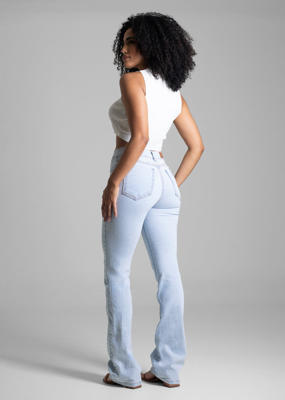 Calça Jeans Sawary Boot Cut - 282905 AZUL