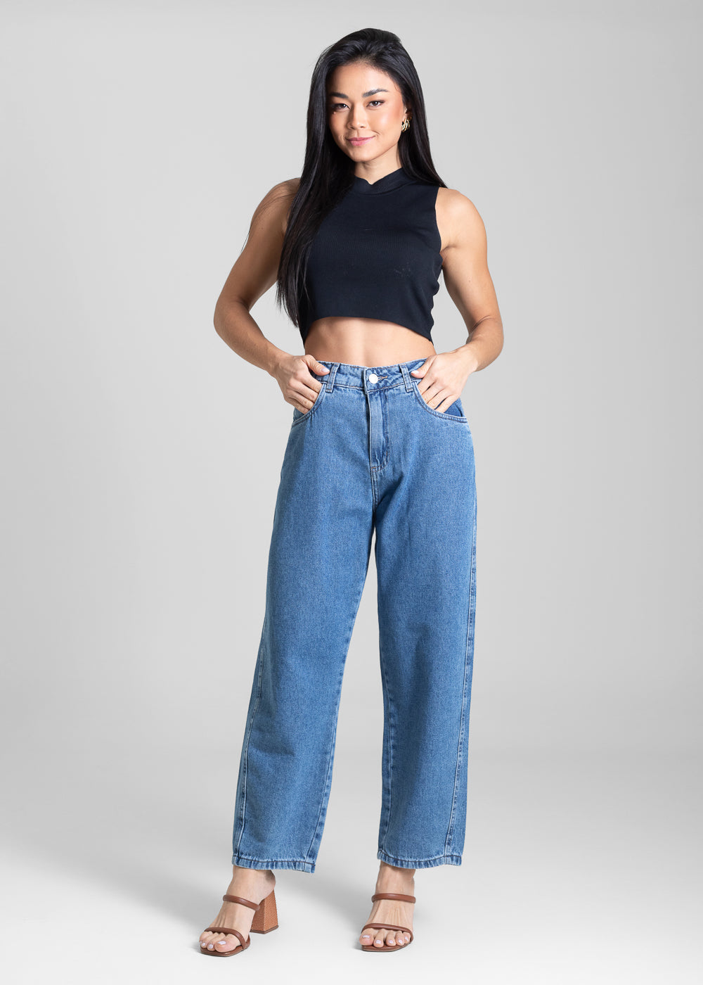 Calça Jeans Sawary Barrel - 282908 AZUL