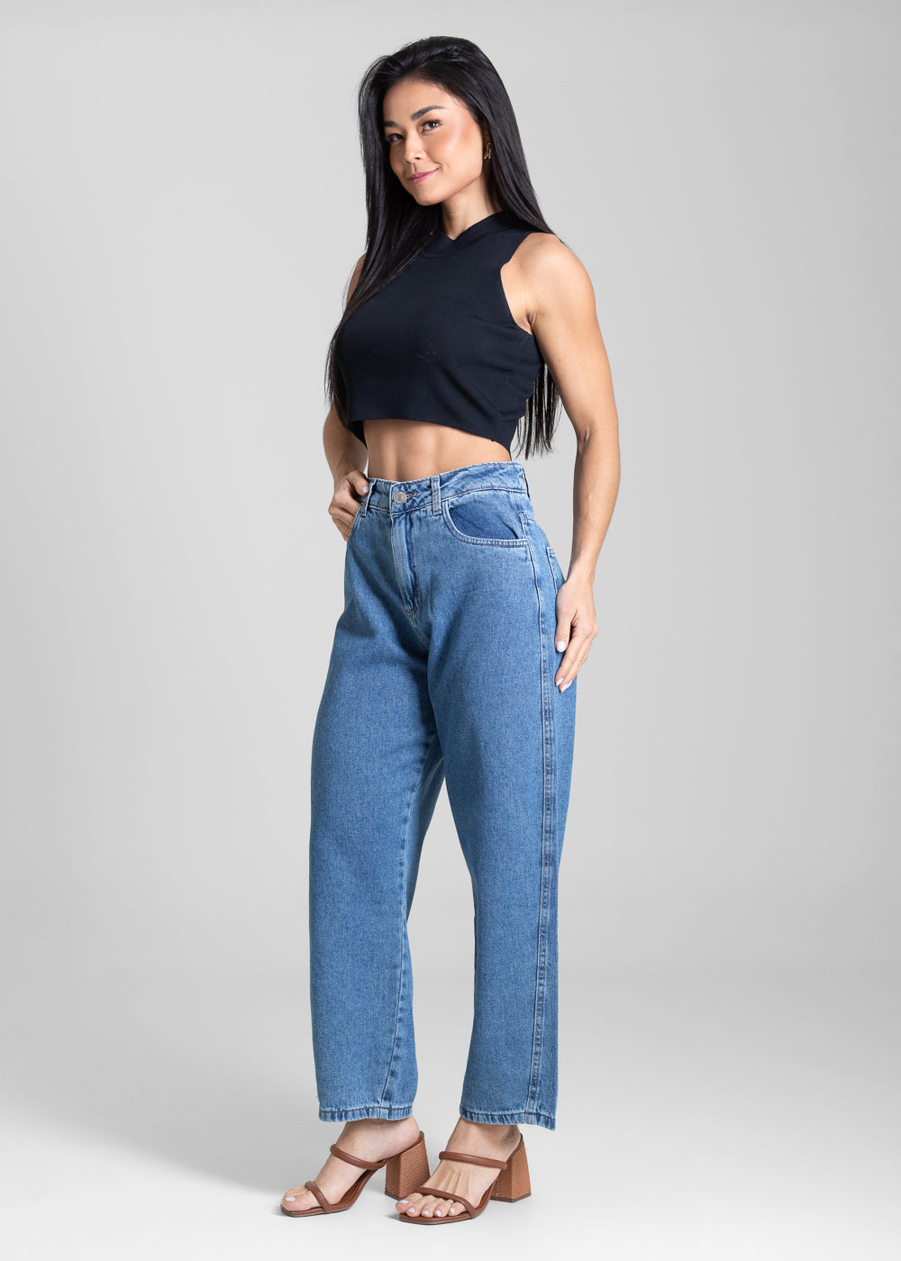 Calça Jeans Sawary Barrel - 282908 AZUL