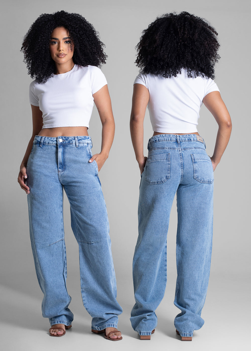 Calça Jeans Sawary Barrel - 282909 AZUL