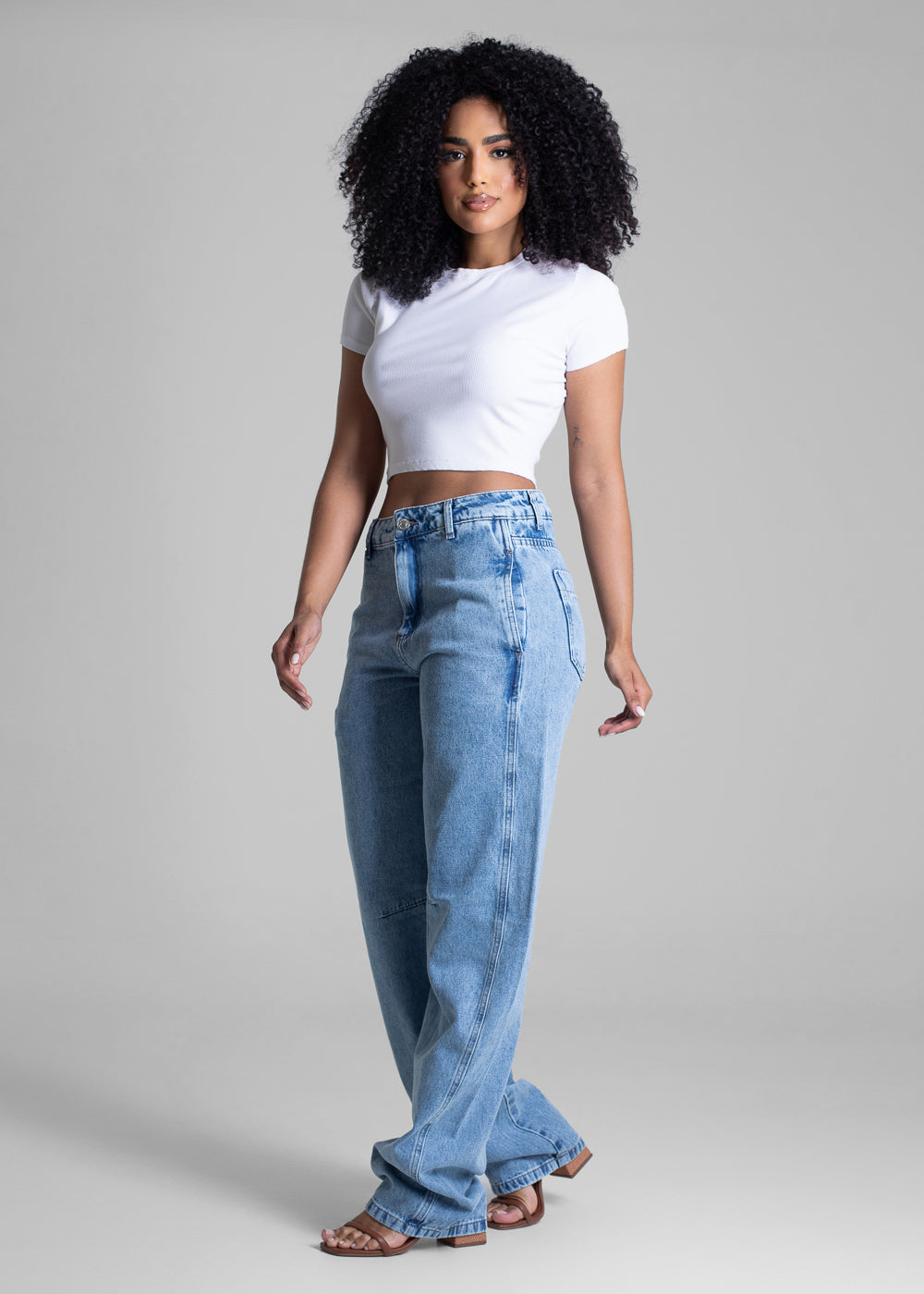 Calça Jeans Sawary Barrel - 282909 AZUL