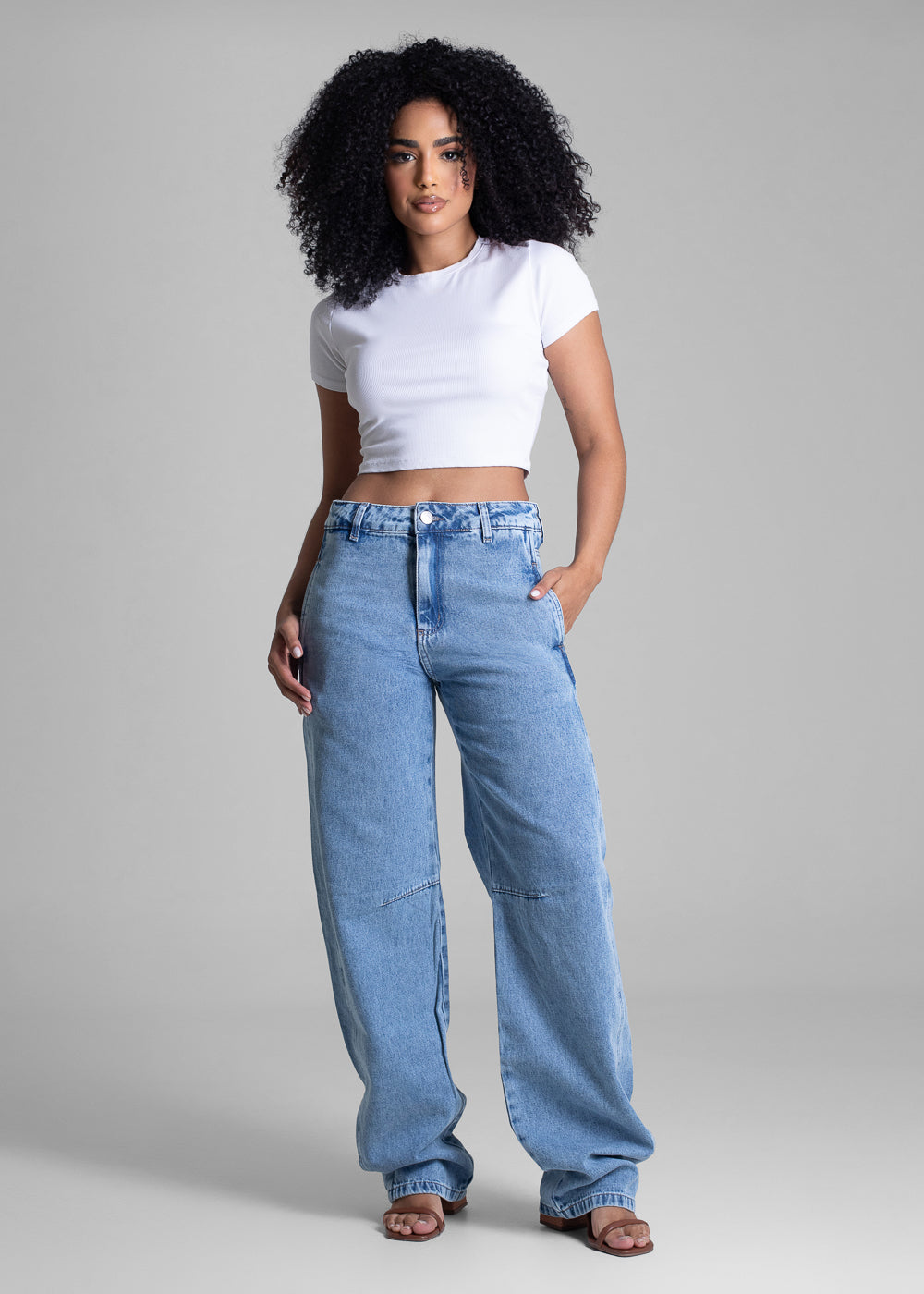 Calça Jeans Sawary Barrel - 282909 AZUL